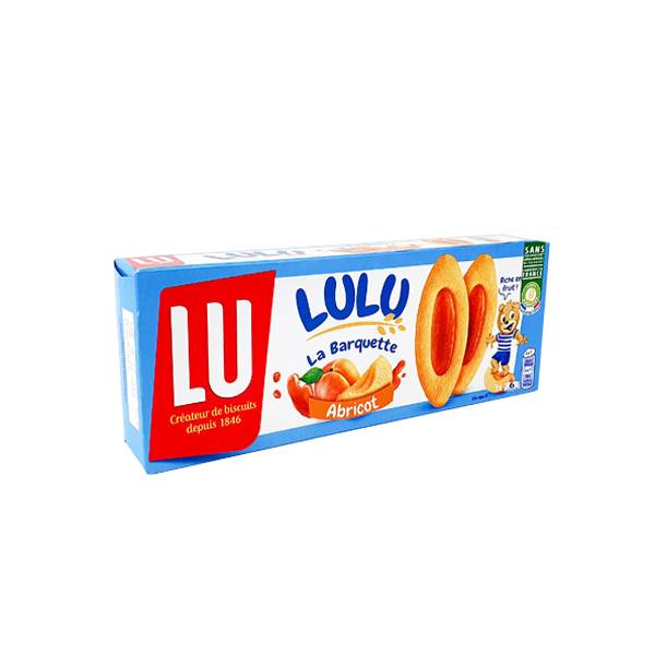 a pack of LU La Barquette Apricot 120g