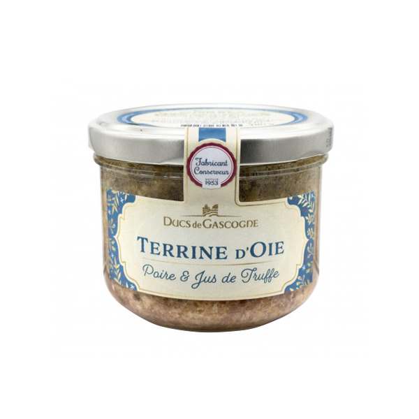 Ducs de Gascogne Goose Terrine with Pear and Truffle Juice 180g