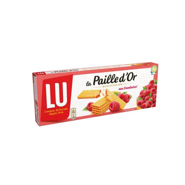 pack of LU la Paille d'Or raspberry wafers 170g