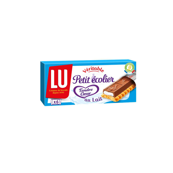 pack of LU Petit Ecolier Tendre Coeur au Lait 120g