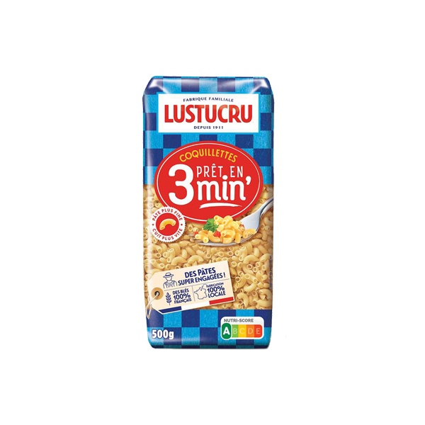 500g pack of Lustucru Coquillettes