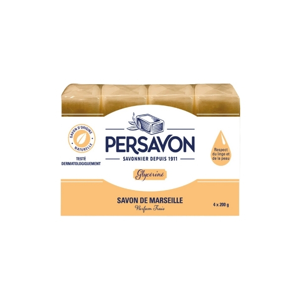 Persavon Savon Marseille Glycerine 4 x 200g
