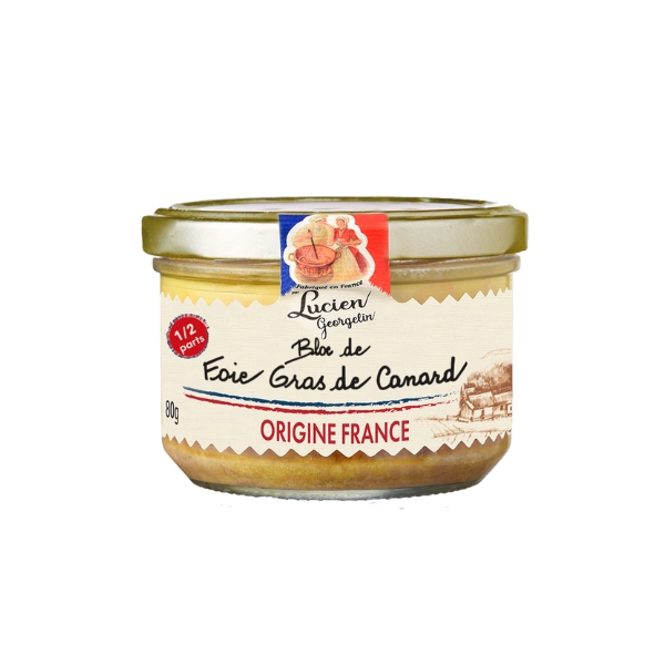 LG Block of Duck Foie Gras 80g